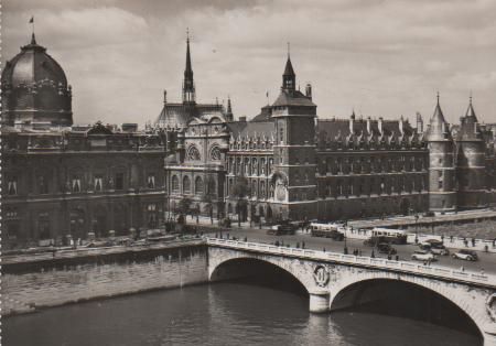 Frankreich - Paris - Pont au Change et Palais de Justice - ca. 1945 Frankreich - Paris - Pont au Change et Palais de Justice - ca. 1945