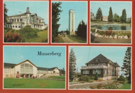 Masserberg - u.a. Springbrunnen im Kurpark - 1988