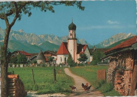 Wallgau - gegen Dreitorspitze - ca. 1970 Wallgau - gegen Dreitorspitze - ca. 1970