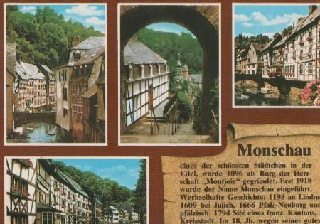 Monschau im Naturpark Nordeifel - ca. 1985 Monschau im Naturpark Nordeifel - ca. 1985