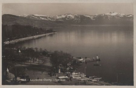 Schweiz - Lausanne - Ouchy, Le Quai - ca. 1950 Schweiz - Lausanne - Ouchy, Le Quai - ca. 1950