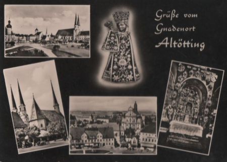 Altötting - mit 4 Bildern - ca. 1955 Altötting - mit 4 Bildern - ca. 1955