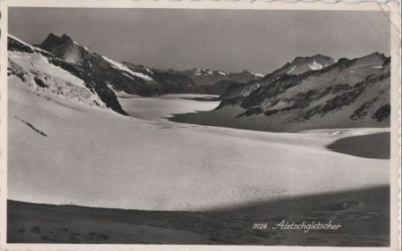 Schweiz - Aletschgletscher - ca. 1960 Schweiz - Aletschgletscher - ca. 1960