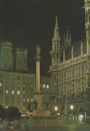 München - Marienplatz mit Mariensäule - 1984 München - Marienplatz mit Mariensäule - 1984