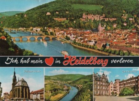 Heidelberg - 4 Teilbilder - 1976 Heidelberg - 4 Teilbilder - 1976
