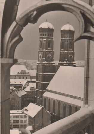 München - Frauenkirche im Winter - ca. 1955 München - Frauenkirche im Winter - ca. 1955