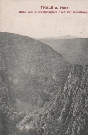 Thale - Blick vom Hexentanzplatz - 1938 Thale - Blick vom Hexentanzplatz - 1938