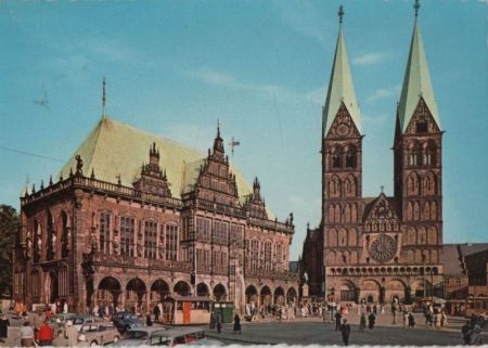 Bremen - Rathaus und Dom - 1959 Bremen - Rathaus und Dom - 1959