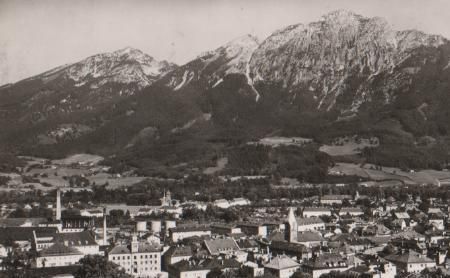 Bad Reichenhall mit Hochstaufen - 1959 Bad Reichenhall mit Hochstaufen - 1959