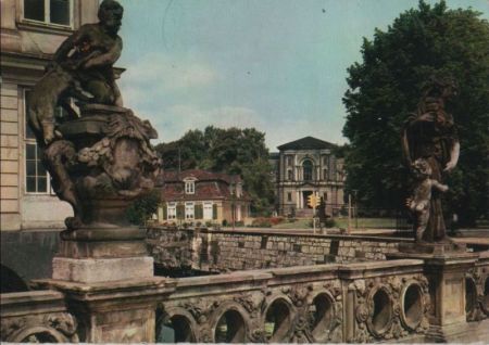 Wolfenbüttel - Blick vom Schloss auf Bibliothek - ca. 1970 Wolfenbüttel - Blick vom Schloss auf Bibliothek - ca. 1970