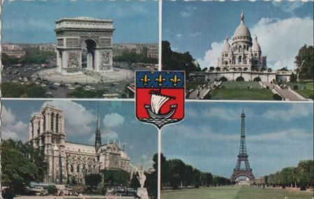 Frankreich - Paris - mit 4 Bildern - ca. 1965 Frankreich - Paris - mit 4 Bildern - ca. 1965