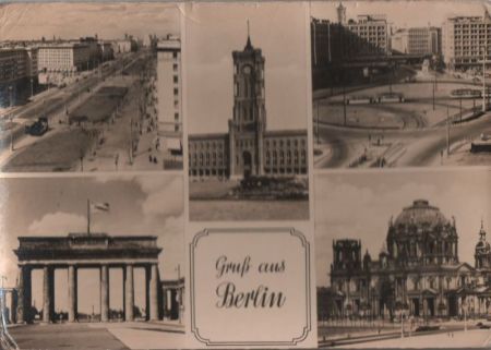 Berlin, Ostteil - 5 Teilbilder - 1957 Berlin, Ostteil - 5 Teilbilder - 1957