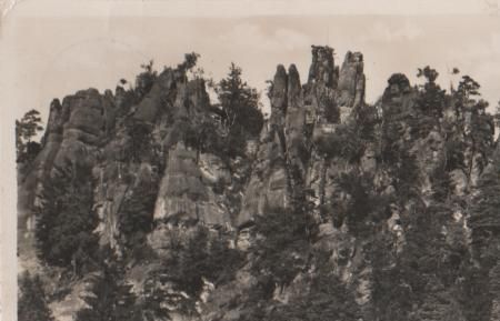 Kurort Jonsdorf - Nonnenfelsen - ca. 1955 Kurort Jonsdorf - Nonnenfelsen - ca. 1955