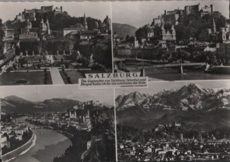 Österreich - Salzburg - mit 4 Bildern - 1963 Österreich - Salzburg - mit 4 Bildern - 1963