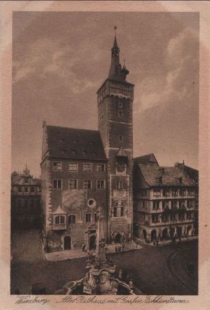 Würzburg - Altes Rathaus - ca. 1935 Würzburg - Altes Rathaus - ca. 1935