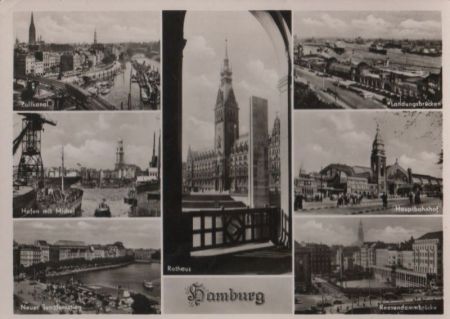 Hamburg - u.a. Zollkanal - 1955 Hamburg - u.a. Zollkanal - 1955