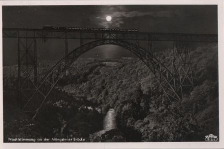 Müngstener Brücke - Abendstimmung - ca. 1960 Müngstener Brücke - Abendstimmung - ca. 1960