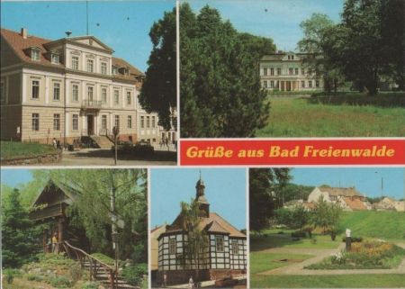 Bad Freienwalde - u.a. Albert-Schweitzer-Platz - ca. 1985 Bad Freienwalde - u.a. Albert-Schweitzer-Platz - ca. 1985