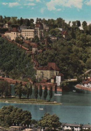 Passau - Dreiflußeck - ca. 1980 Passau - Dreiflußeck - ca. 1980