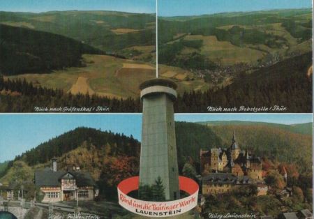 Ludwigsstadt-Lauenstein - u.a. Hotel Falkenstein - ca. 1975 Ludwigsstadt-Lauenstein - u.a. Hotel Falkenstein - ca. 1975