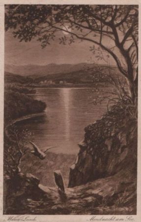 Maria Laach (Glees) - Mondnacht am See - 1937 Maria Laach (Glees) - Mondnacht am See - 1937