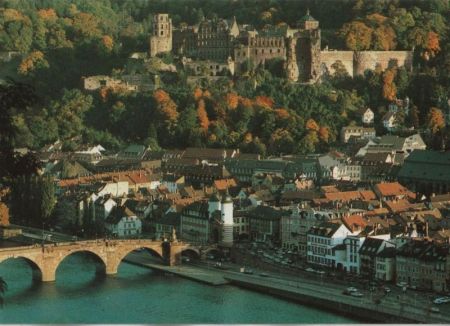 Heidelberg - Blick vom Philosophenweg - ca. 1995 Heidelberg - Blick vom Philosophenweg - ca. 1995