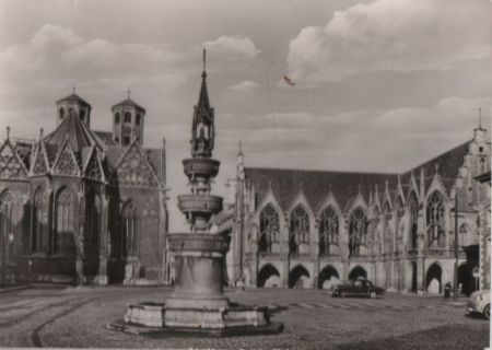 Braunschweig - Der Altstadtmarkt - ca. 1960 Braunschweig - Der Altstadtmarkt - ca. 1960