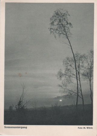 Sonnenuntergang - ca. 1950 Sonnenuntergang - ca. 1950