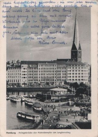 Hamburg - Anlegebrücke - 1953 Hamburg - Anlegebrücke - 1953
