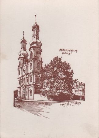 Mainz - St. Peterskirche - ca. 1955 Mainz - St. Peterskirche - ca. 1955