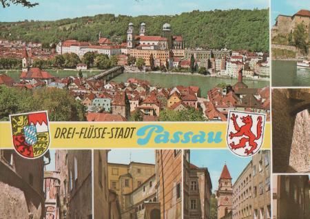 Drei-Flüsse-Stadt Passau - ca. 1975 Drei-Flüsse-Stadt Passau - ca. 1975