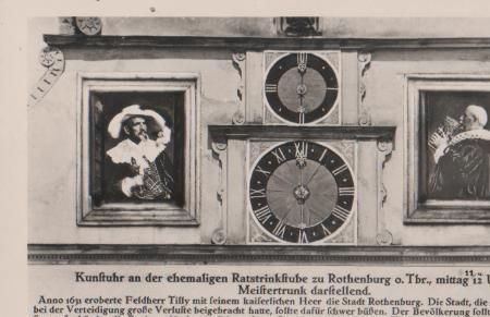 Rothenburg Tauber - Kunstuhr - ca. 1955 Rothenburg Tauber - Kunstuhr - ca. 1955