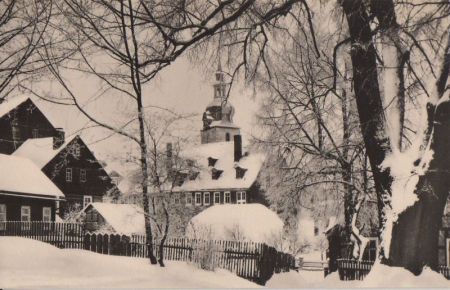 Großbreitenbach - Winter an der alten Linde - 1969 Großbreitenbach - Winter an der alten Linde - 1969