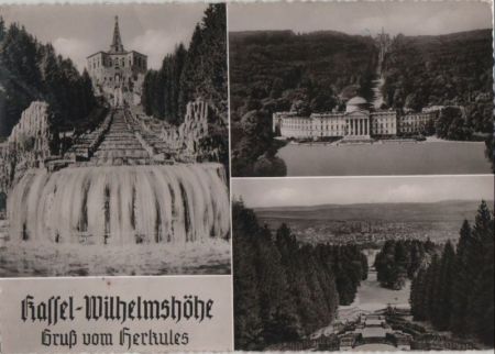 Kassel-Wilhelmshöhe - Gruß vom Herkules - ca. 1960 Kassel-Wilhelmshöhe - Gruß vom Herkules - ca. 1960
