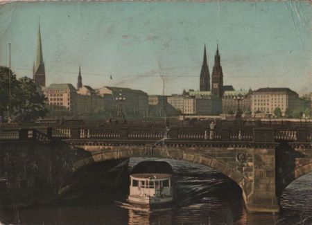 Hamburg - Lombardsbrücke - 1960 Hamburg - Lombardsbrücke - 1960