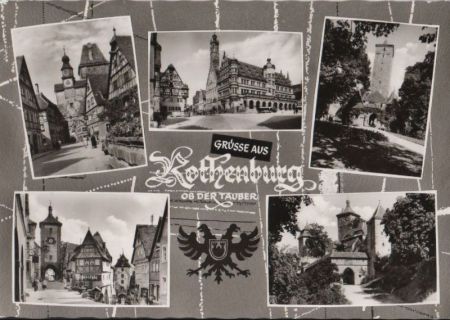 Rothenburg - mit 5 Bildern - ca. 1955 Rothenburg - mit 5 Bildern - ca. 1955