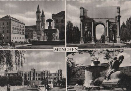München - u.a. Siegestor - ca. 1960 München - u.a. Siegestor - ca. 1960