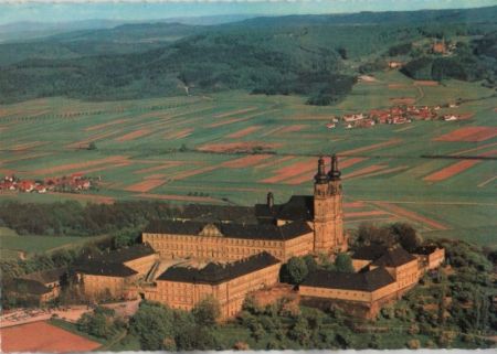 Bad Staffelstein, Kloster Banz - Blick nach Vierzehnheiligen - ca. 1980 Bad Staffelstein, Kloster Banz - Blick nach Vierzehnheiligen - ca. 1980