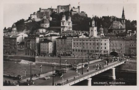 Österreich - Salzburg - Staatsbrücke - 1956 Österreich - Salzburg - Staatsbrücke - 1956
