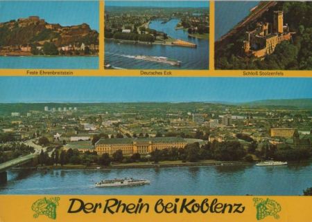 Koblenz - u.a. Feste Ehrenbreitstein - ca. 1975 Koblenz - u.a. Feste Ehrenbreitstein - ca. 1975
