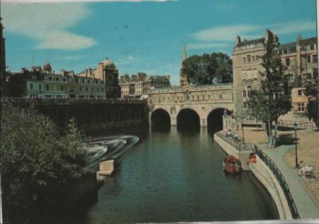 Großbritannien - Bath - Pulteney Bridge & River Avon - 1977 Großbritannien - Bath - Pulteney Bridge & River Avon - 1977