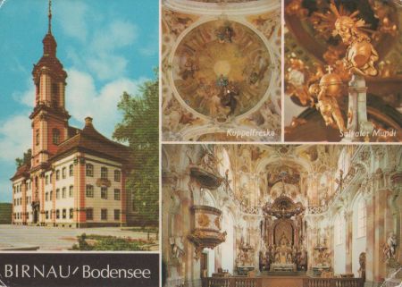 Uhldingen-Mühlhofen, Birnau - Kirche, u.a. Fresko - ca. 1980 Uhldingen-Mühlhofen, Birnau - Kirche, u.a. Fresko - ca. 1980