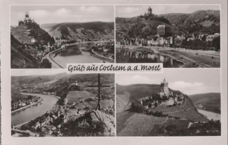 Cochem - 4 Teilbilder - ca. 1955 Cochem - 4 Teilbilder - ca. 1955