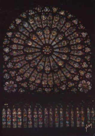 Frankreich - Paris - Notre-Dame, Rosace Nord - ca. 1980 Frankreich - Paris - Notre-Dame, Rosace Nord - ca. 1980