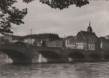 Schweiz - Basel - Mittlere Rheinbrücke - 1938 Schweiz - Basel - Mittlere Rheinbrücke - 1938