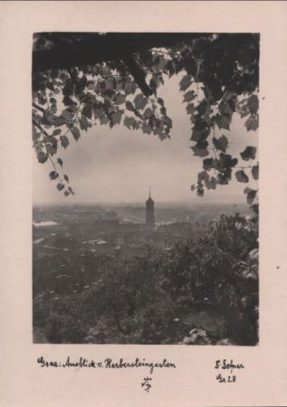 Österreich - Graz - Ausblich v. Herbersteingarten - ca. 1950 Österreich - Graz - Ausblich v. Herbersteingarten - ca. 1950