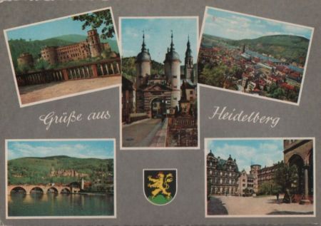 Heidelberg - 5 Teilbilder - 1964 Heidelberg - 5 Teilbilder - 1964