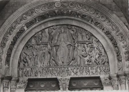 Frankreich - Autun - Cathedrale, Tympan - ca. 1960 Frankreich - Autun - Cathedrale, Tympan - ca. 1960