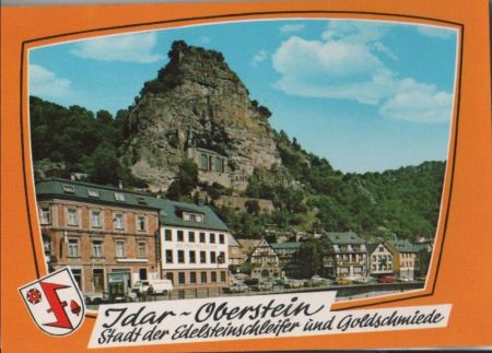 Idar-Oberstein - mit Felsenkirche - ca. 1980 Idar-Oberstein - mit Felsenkirche - ca. 1980