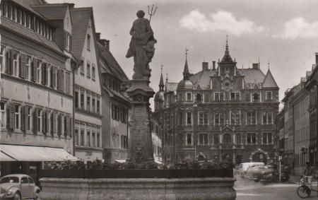Kaufbeuren - Blick zum Rathaus - 1957 Kaufbeuren - Blick zum Rathaus - 1957